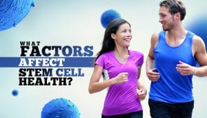 couple jogging exercise stem cell